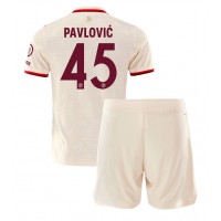 Bayern Munich Aleksandar Pavlovic #45 Tredje sæt Børn 2024-25 Kortærmet (+ Korte bukser)